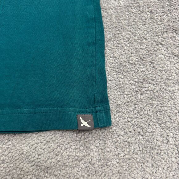 Eddie Bauer Legend Wash Slim Fit Basic T-Shirt Mens Small Teal Green Crew Tee - Picture 9 of 12